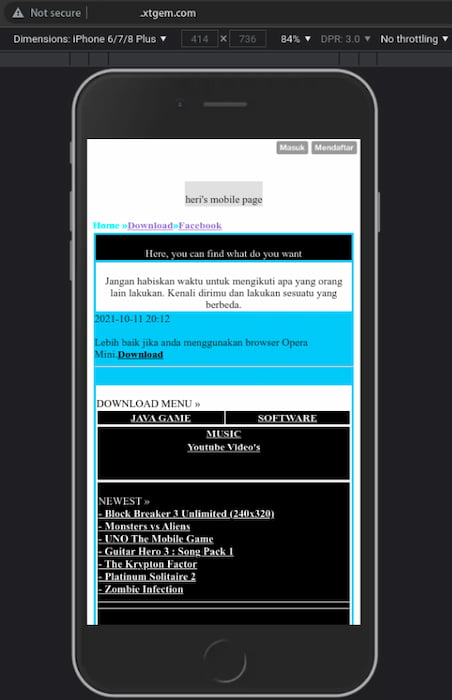 Pengalaman membuat wapsite Pengalaman membuat wapsite